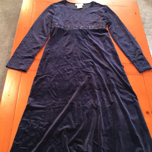 Amy Byer velvet and sequin dress sz 14 - Picture 3 of 5